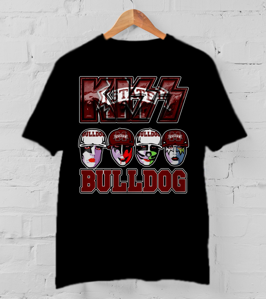 Kiss Mississippi State University Bulldogs Bulldog T-Shirt