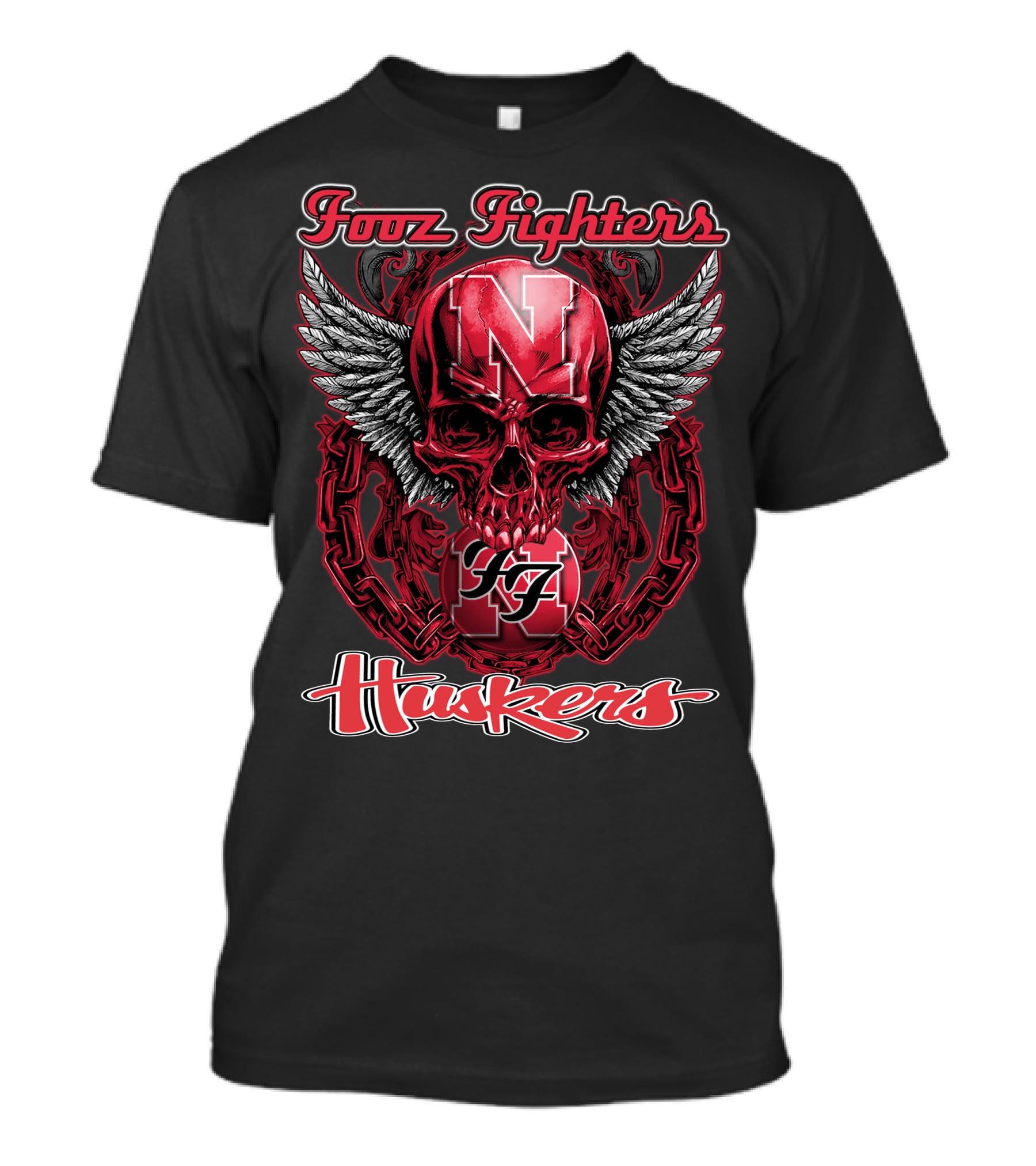 Fooz Fighters N Huskers T-Shirt