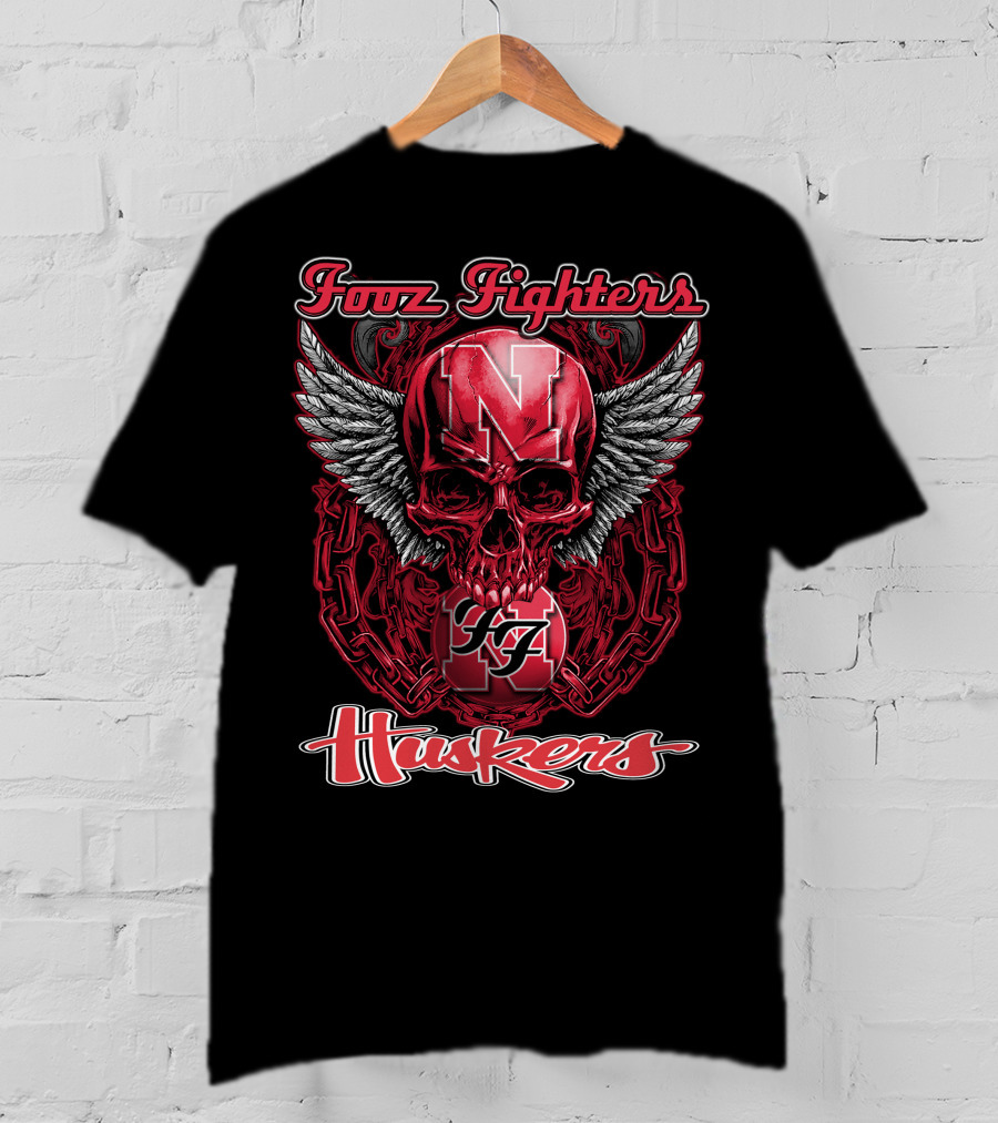 Fooz Fighters N Huskers T-Shirt