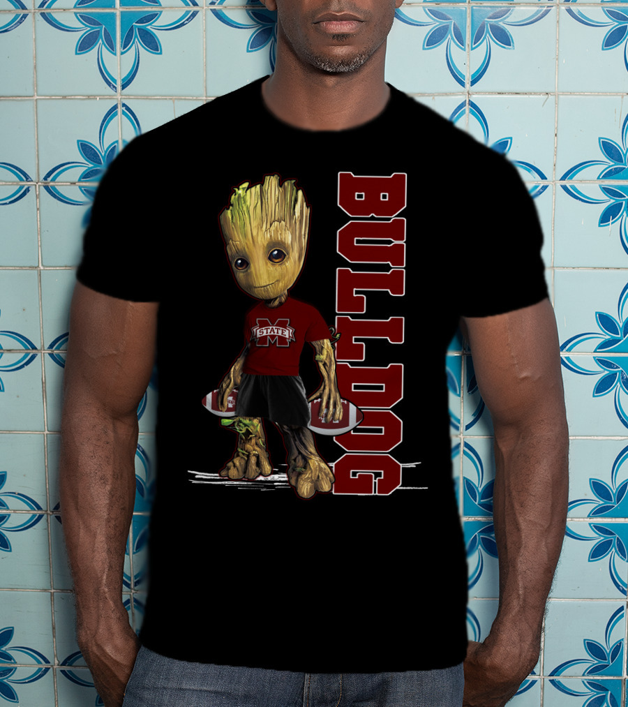 Groot Mississippi State Bulldogs Football Fan T-Shirt