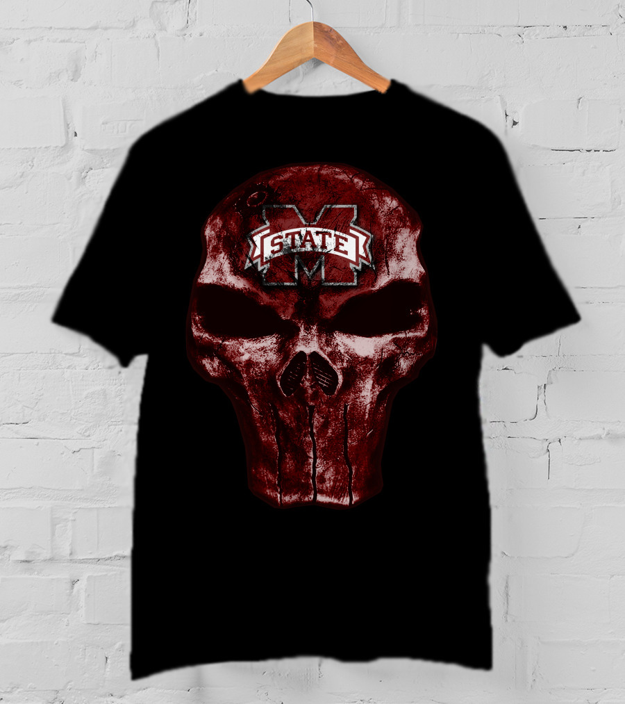 Skull Mississippi State Bulldogs M State T-Shirt
