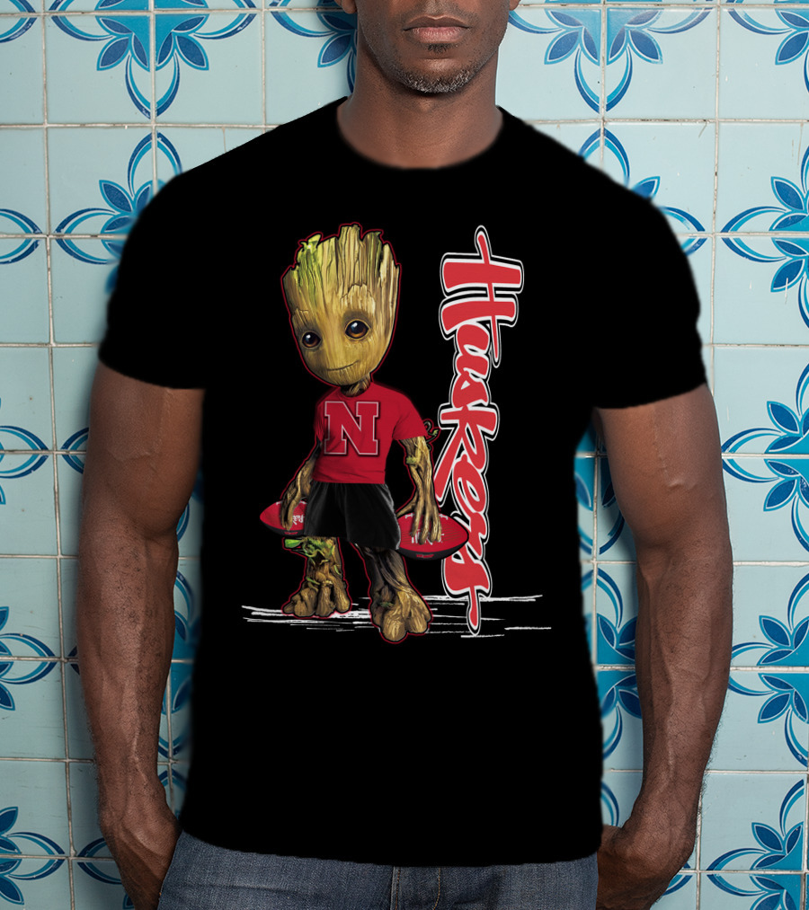 Groot Huskers Nebraska Cornhuskers N T-Shirt