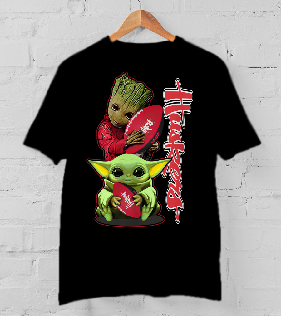 Grzd Nebraska Cornhuskers Huskers Football Baby Alien Tree Creature T-Shirt