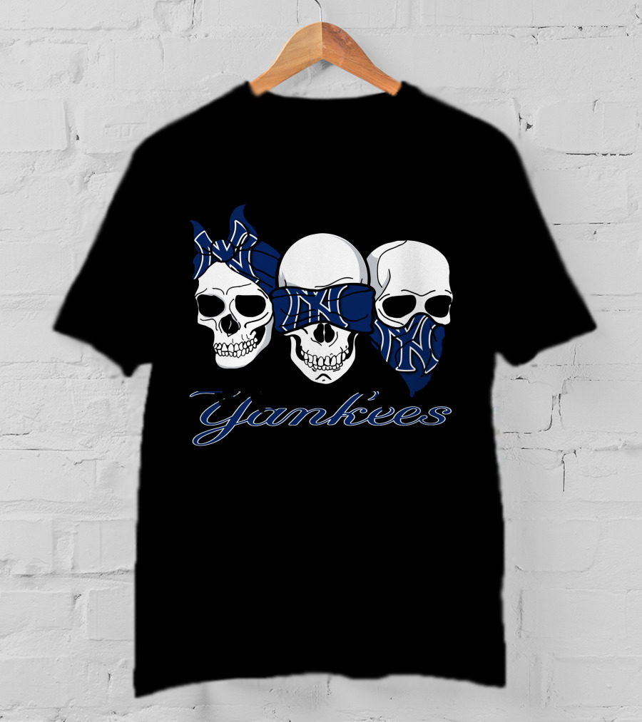3 Skull Yankees Bandana T-Shirt