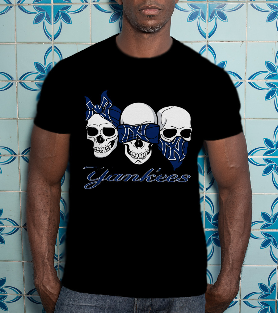 3 Skull Yankees Bandana T-Shirt