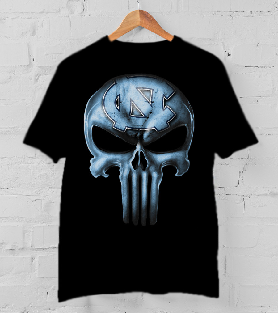 Skull Logo North Carolina Tar Heels T-Shirt