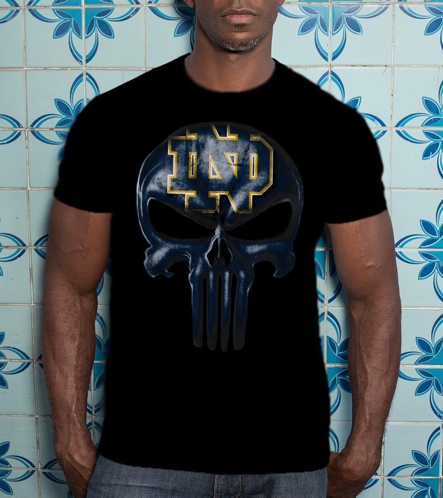 Notre Dame Fighting Irish Skull ND T-Shirt