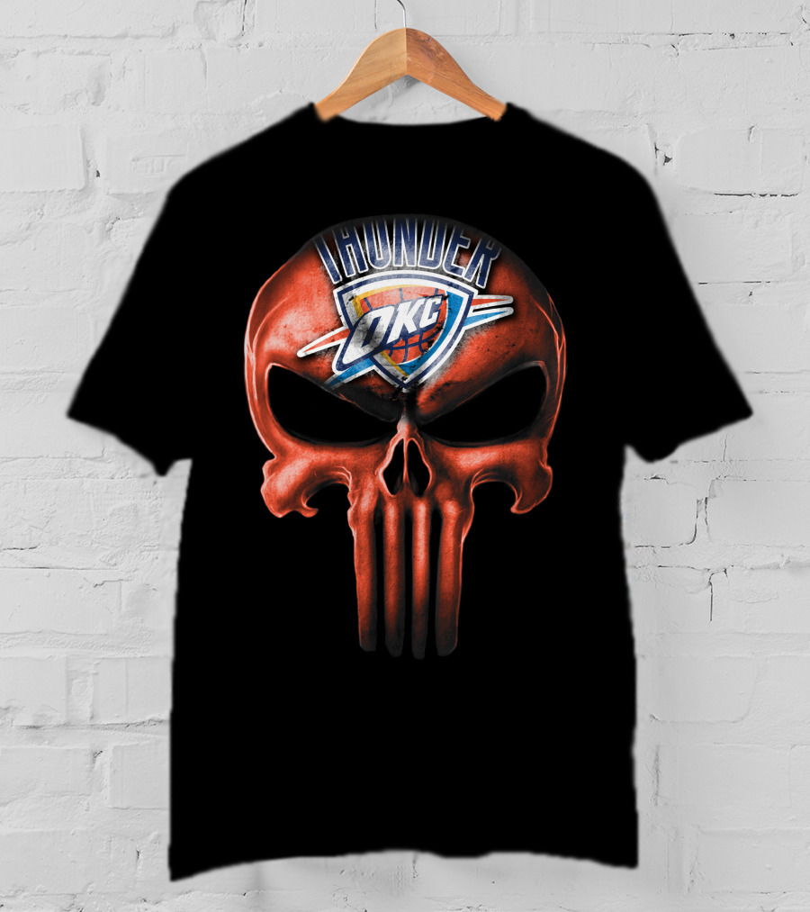 Oklahoma City Thunder Skull OKC T-Shirt