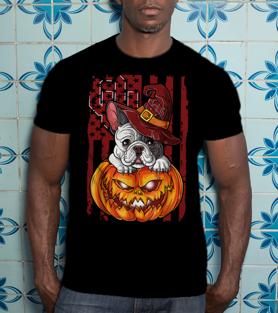 Hlw Bulldog Halloween Pumpkin Oklahoma Sooners T-Shirt