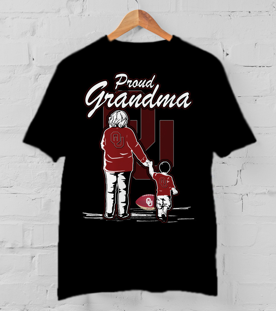 Proud Grandma Oklahoma Sooners OU Football Family T-Shirt