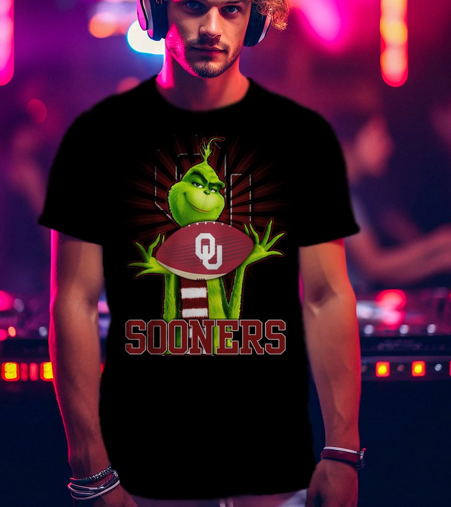 Grinch OU Sooners Football T-Shirt