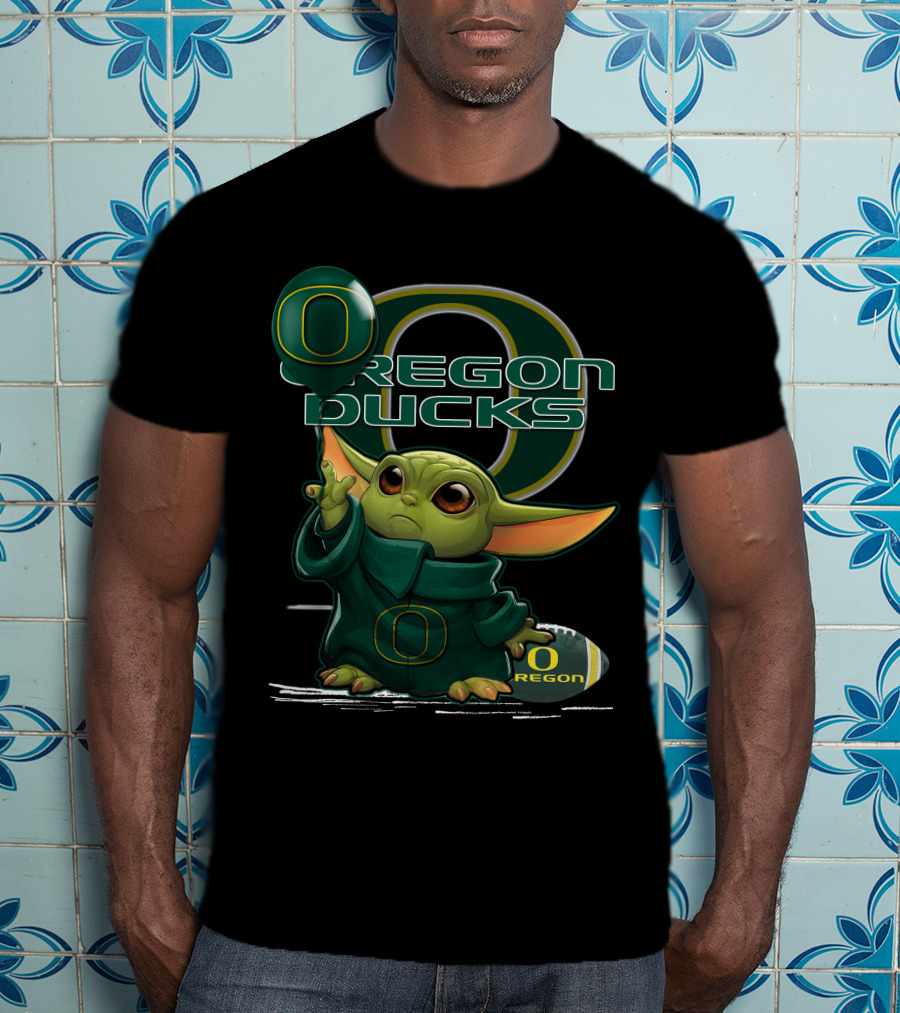 Yoda Oregon Ducks Football Mascot T-Shirt