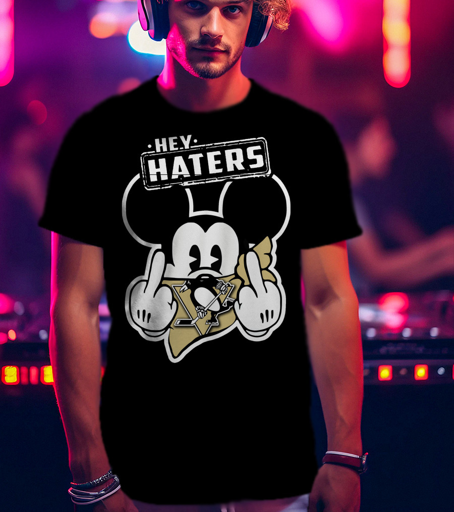 Hey Haters Mick Pittsburgh Penguins T-Shirt