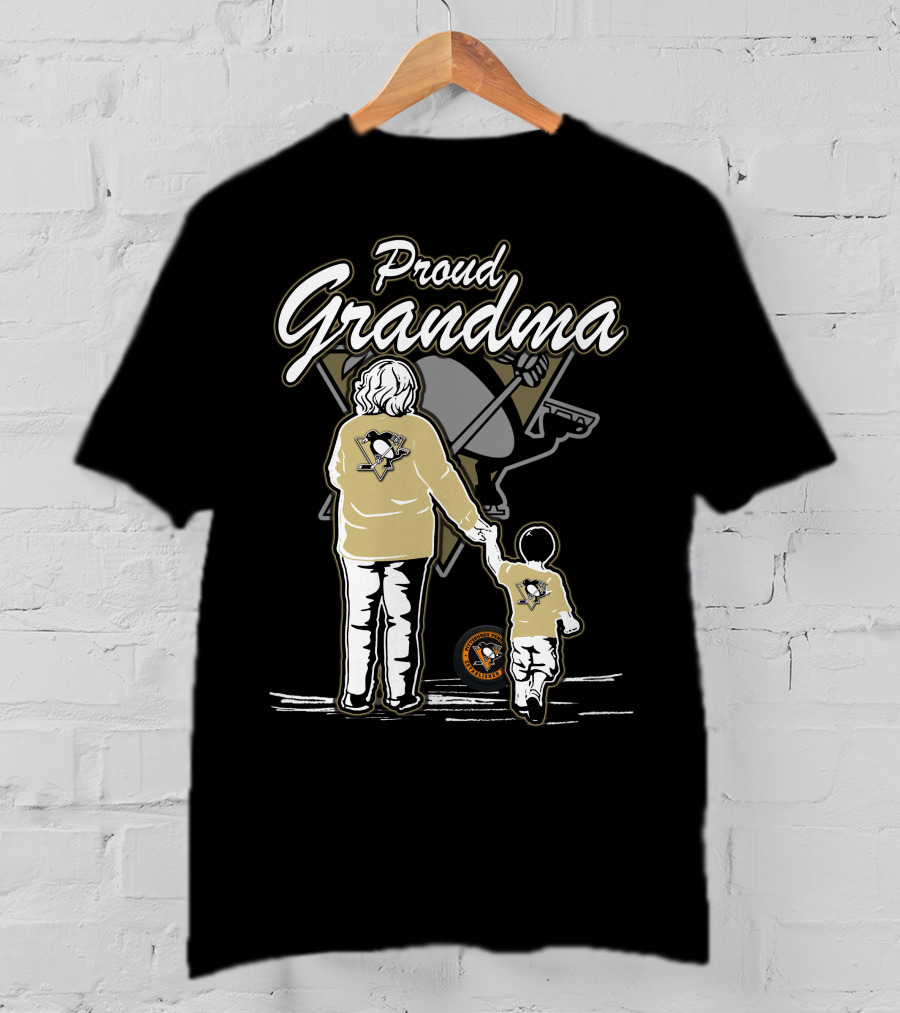 Proud Grandma Pittsburgh Penguins Family T-Shirt