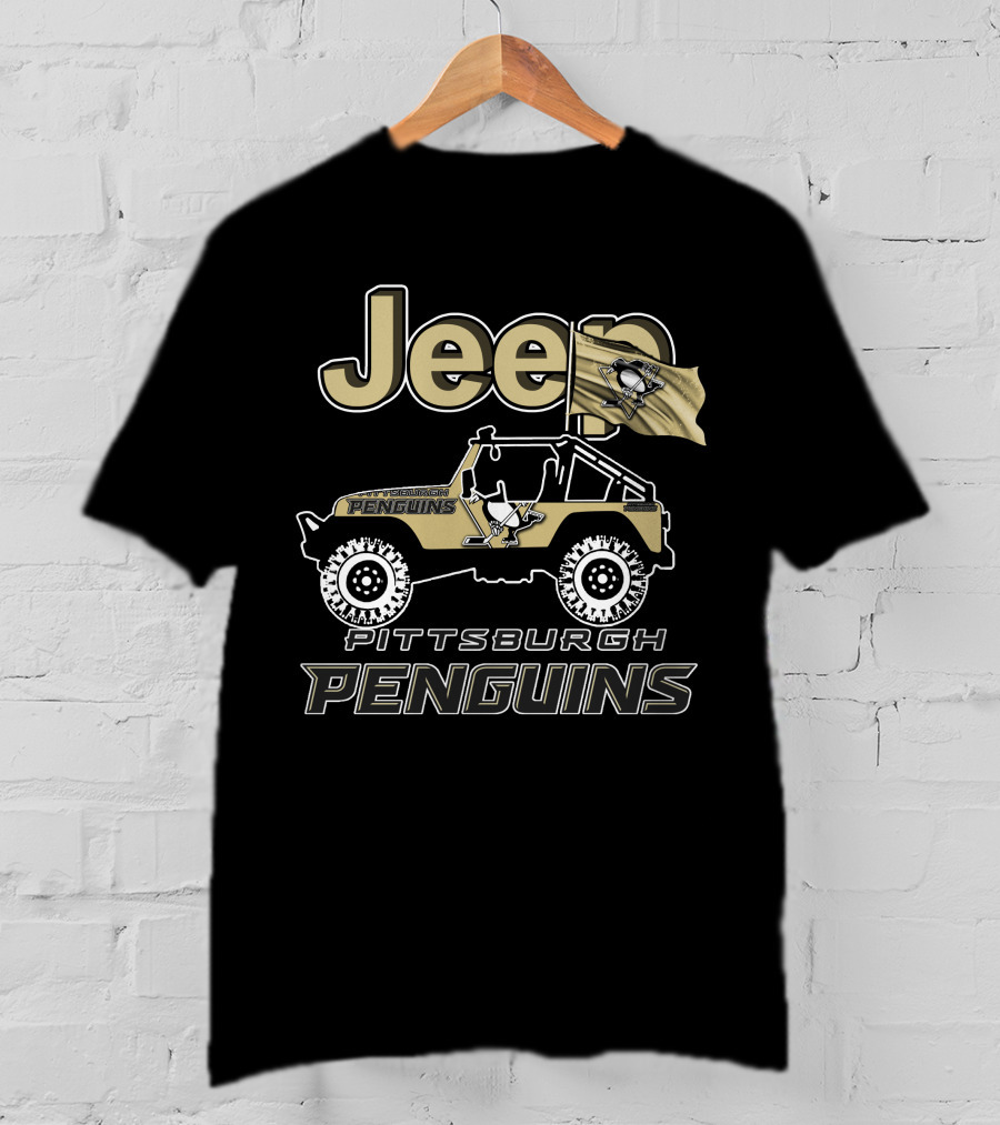 Jeep Pittsburgh Penguins Nhl Off-Road Adventure Fan Gear T-Shirt