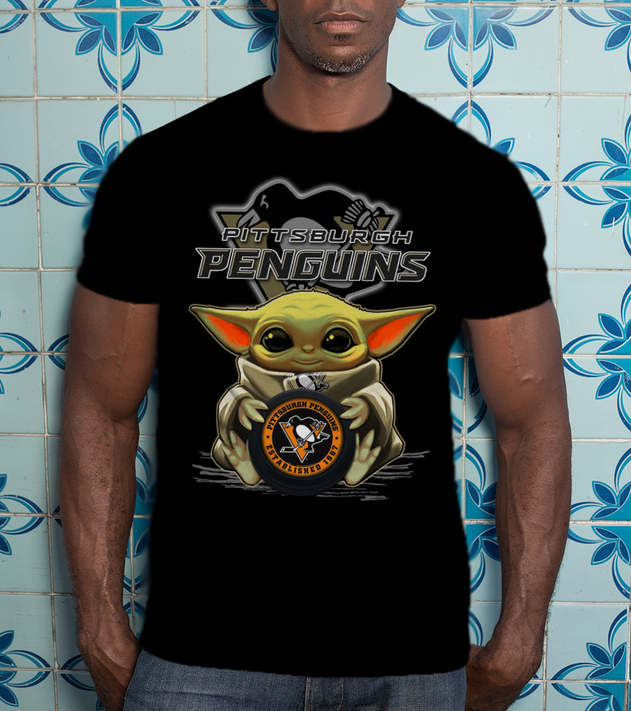 Pittsburgh Penguins Baby Yoda Established 1967 T-Shirt