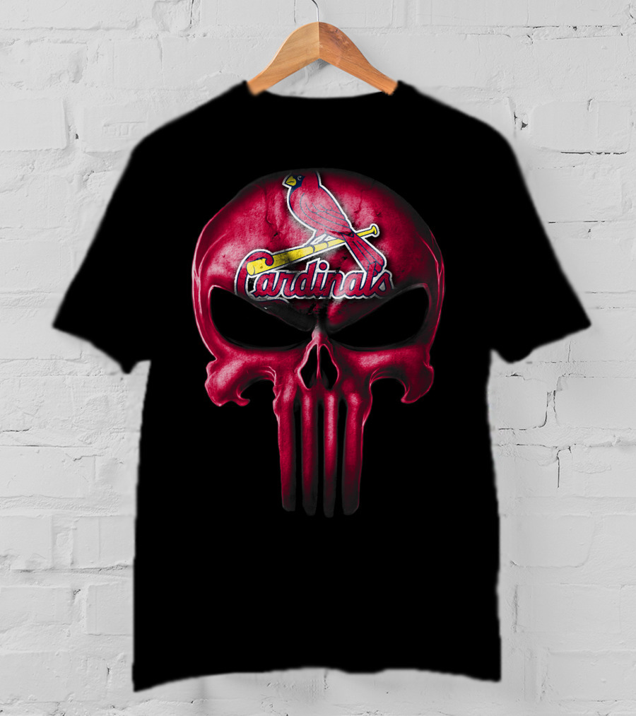 Skull St. Louis Cardinals Cardinals Bird T-Shirt