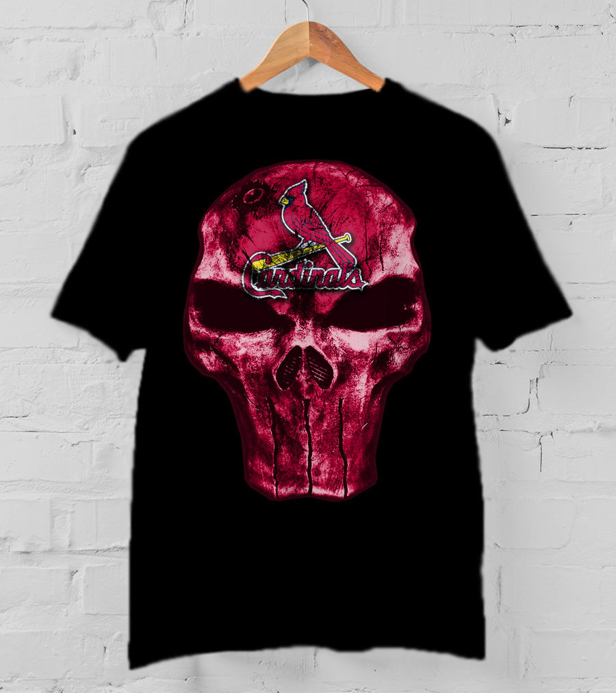 Skull St. Louis Cardinals Punisher T-Shirt