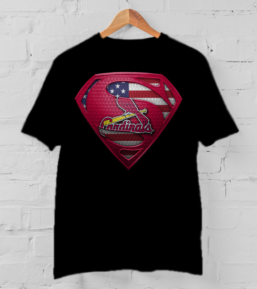 Cardinals Shield American Flag St. Louis Spm T-Shirt
