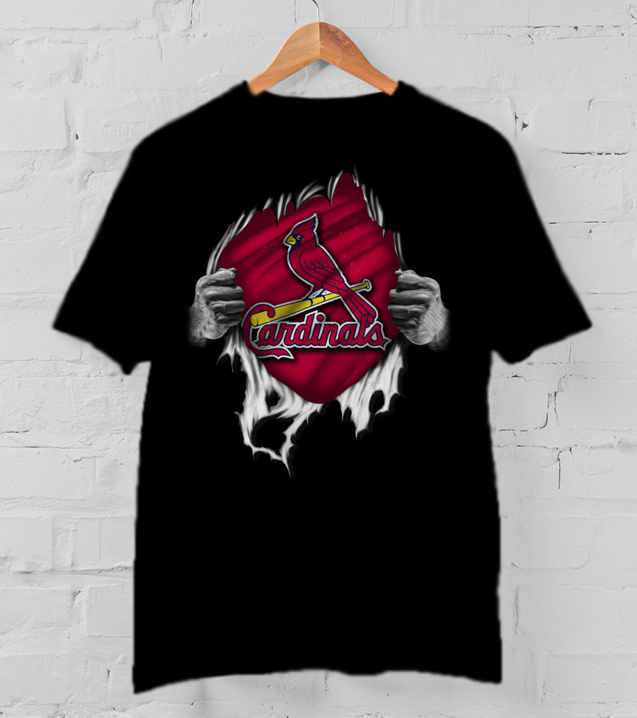 Torn St. Louis Cardinals Hidden Inside Rip T-Shirt
