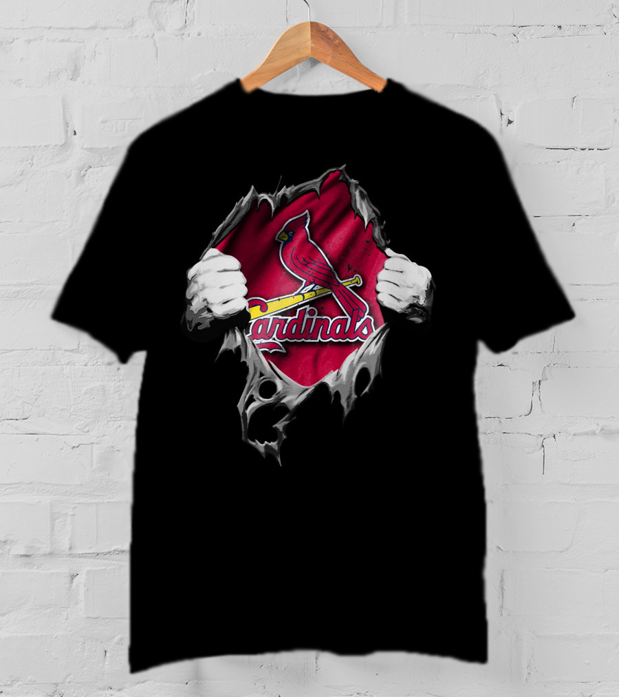 St. Louis Cardinals Torn Jersey T-Shirt