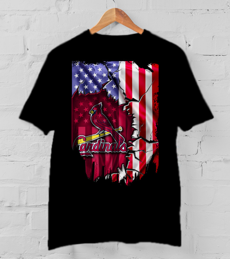 Flag St. Louis Cardinals American T-Shirt