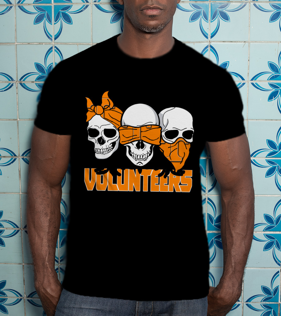 3 Skull Tennessee Volunteers T-Shirt