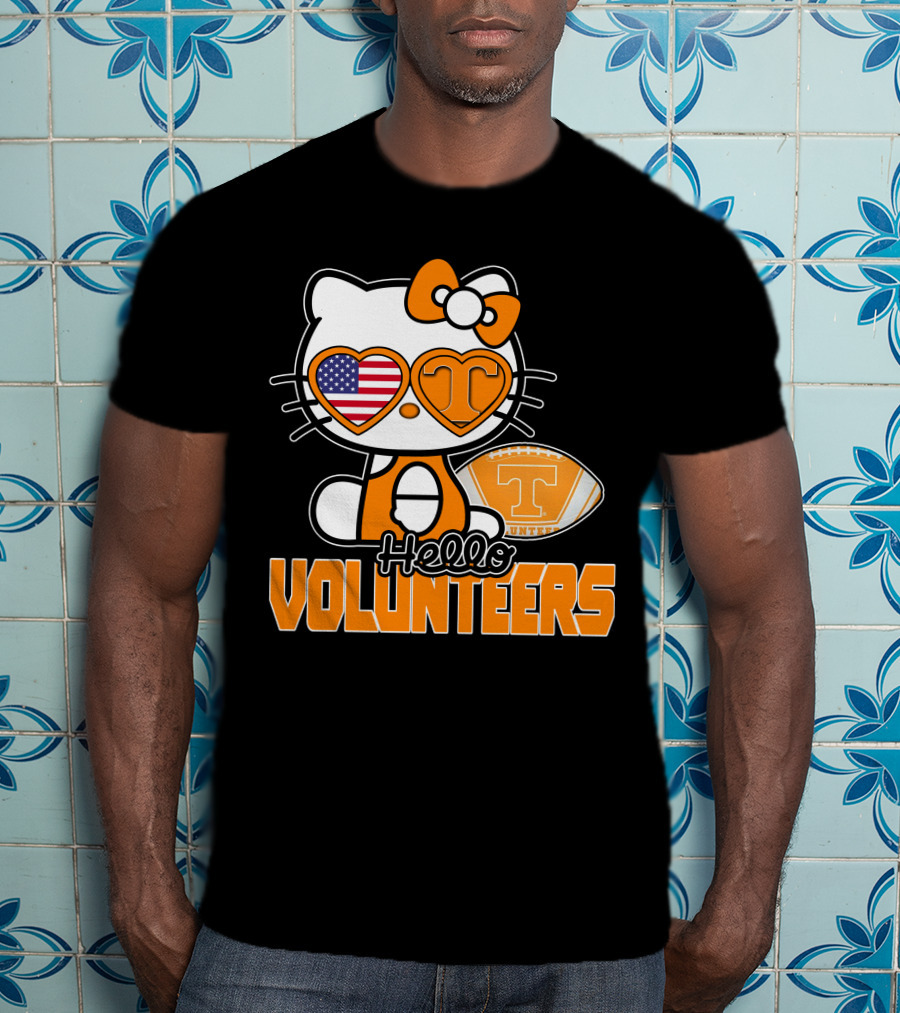 Hello Kitty Tennessee Volunteers Football USA T-Shirt