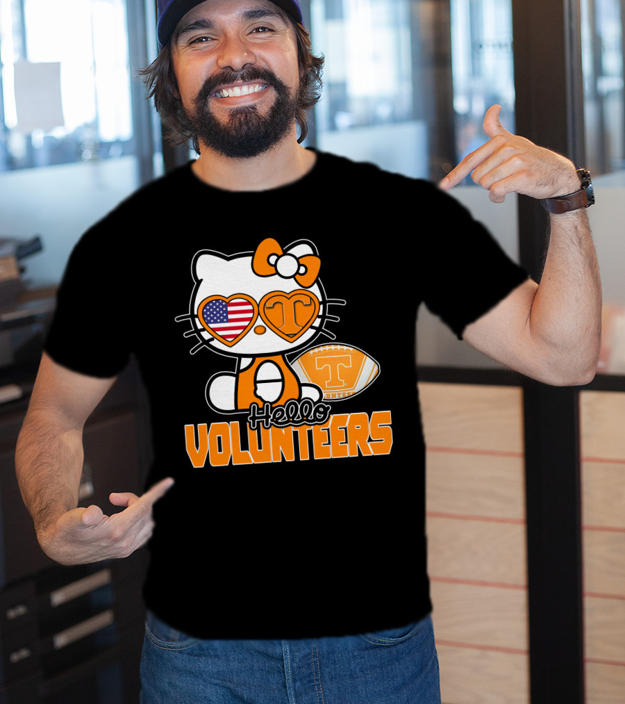 Hello Kitty Tennessee Volunteers Football USA T-Shirt