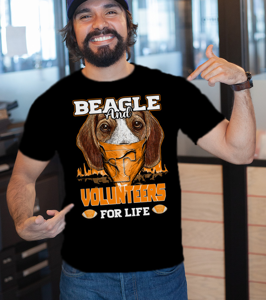 Beagle And Volunteers For Life Tennessee Volunteers T-Shirt