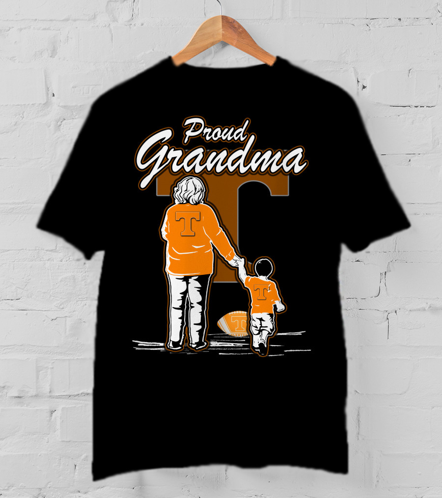 Proud Grandma Tennessee Volunteers Football T-Shirt
