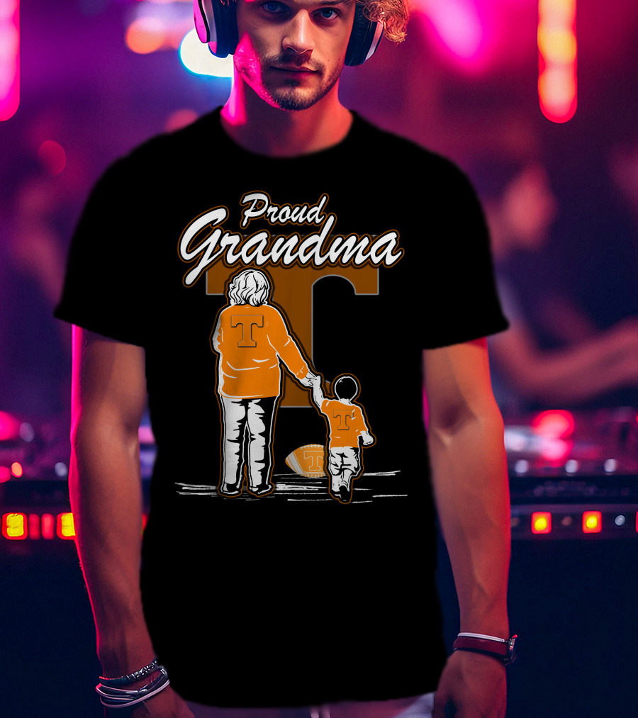 Proud Grandma Tennessee Volunteers Football T-Shirt