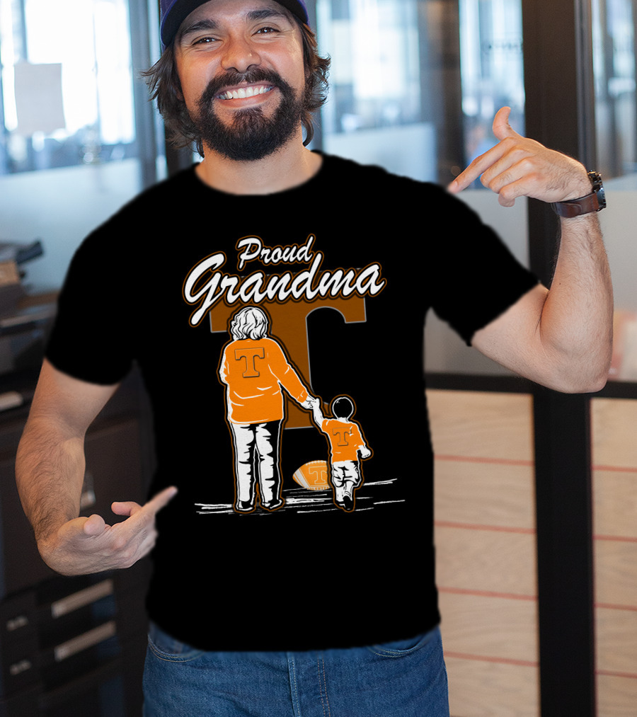 Proud Grandma Tennessee Volunteers Football T-Shirt