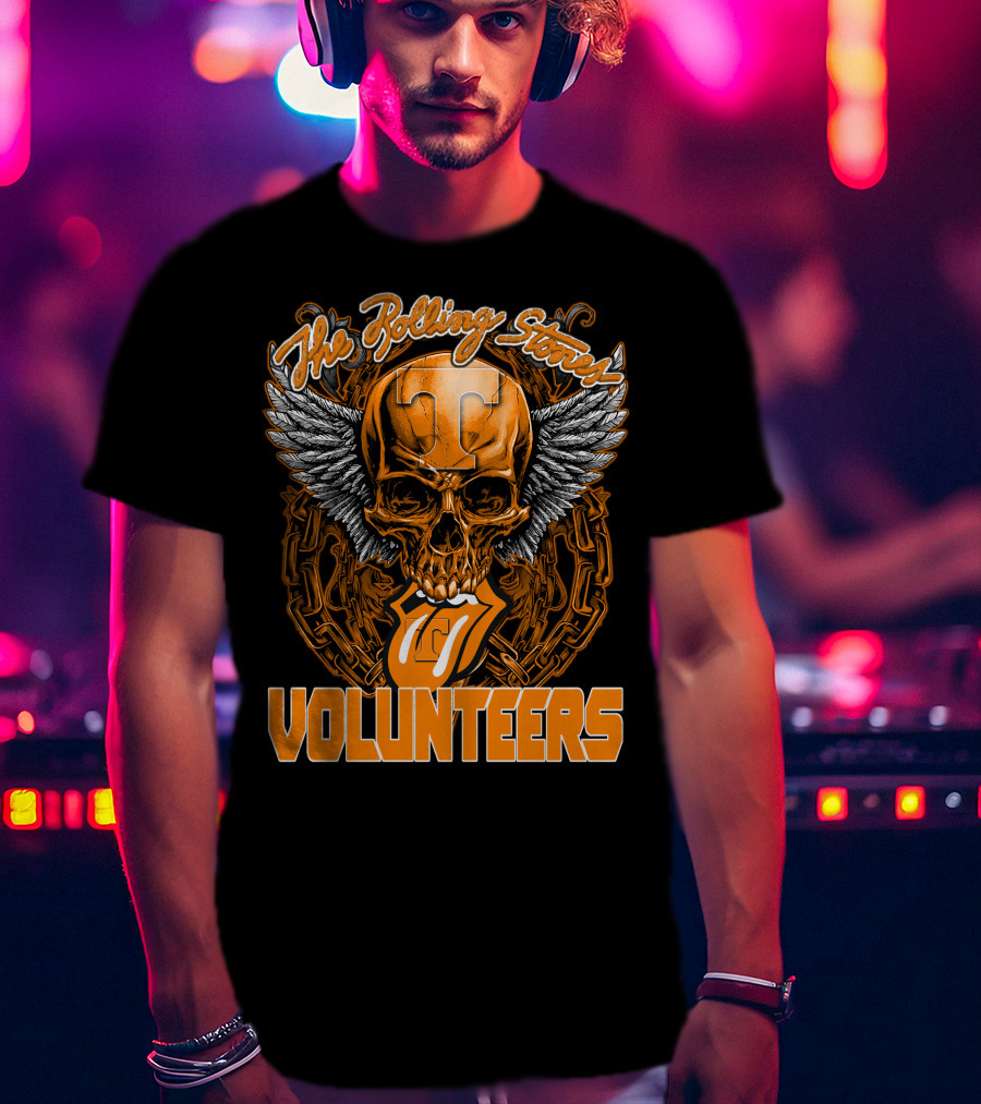 The Rolling Stones Volunteers Skull With Wings And Tennessee T-Shirt