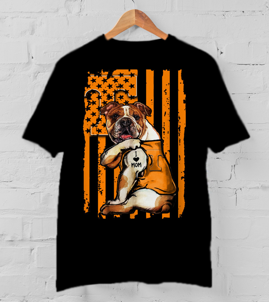 I ❤️ Mom Bulldog Tennessee Volunteers T-Shirt