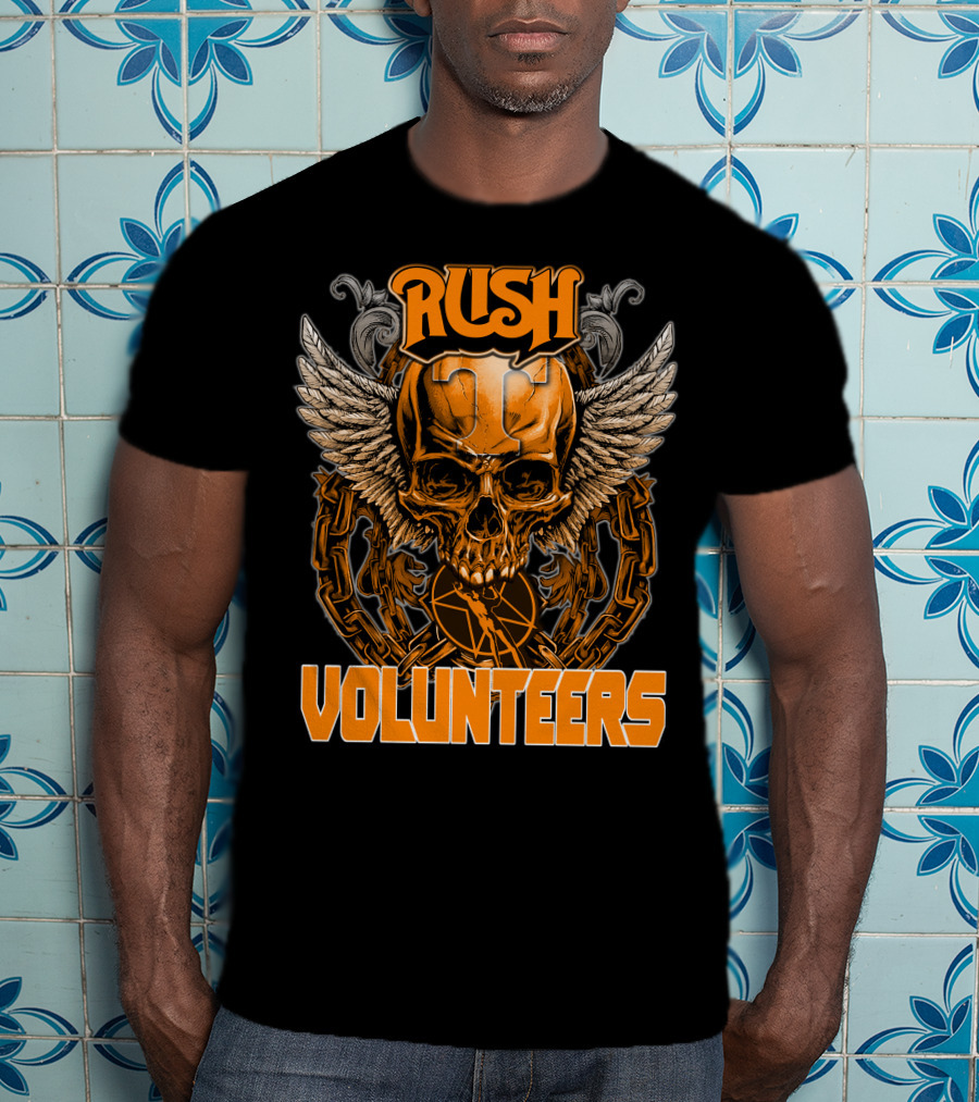Rush Tennessee Volunteers Skull Wings T-Shirt
