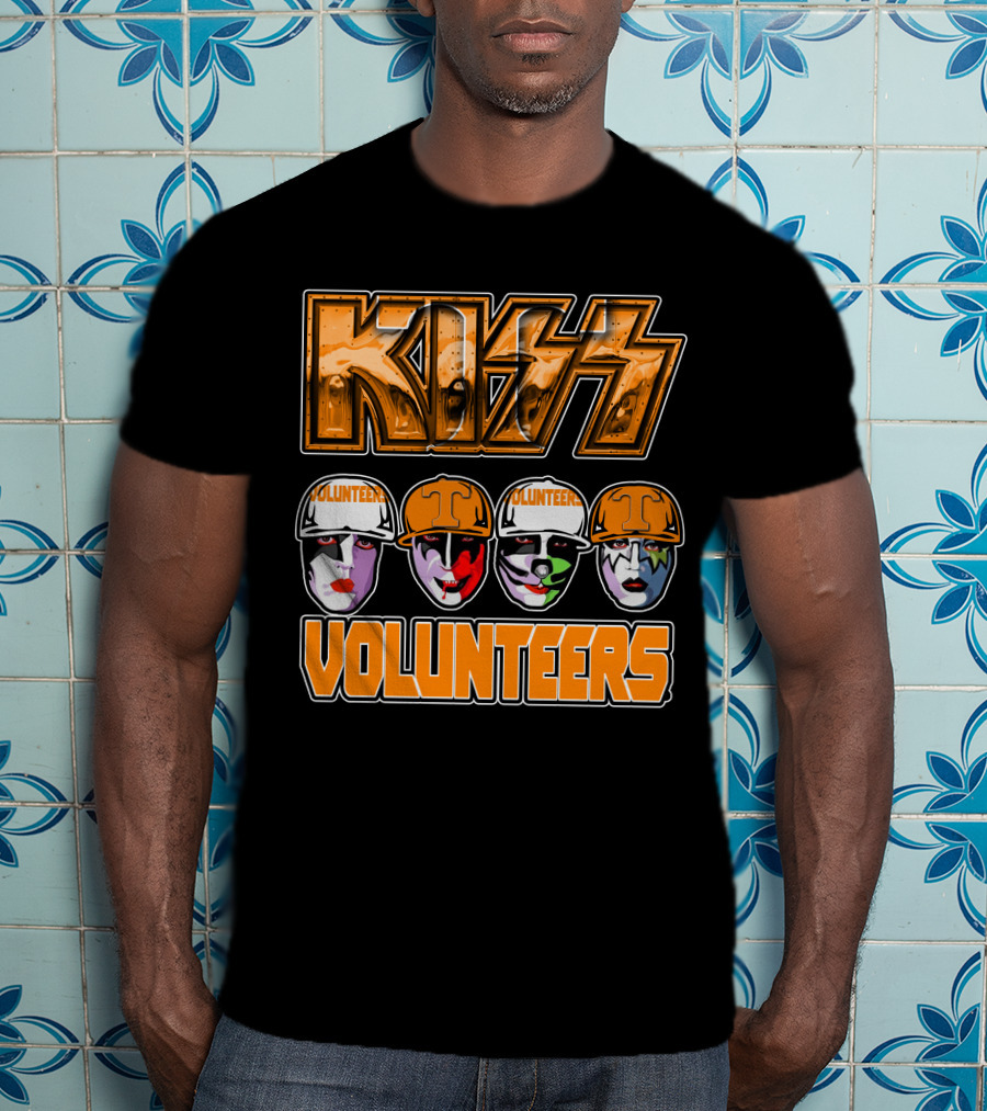 Kiss Tennessee Volunteers Football Face Paint Fans T-Shirt