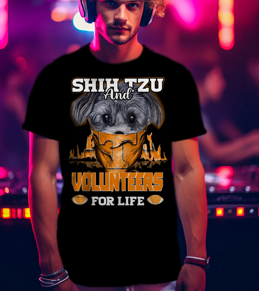 Shih Tzu And Volunteers For Life Tennessee Volunteers T-Shirt