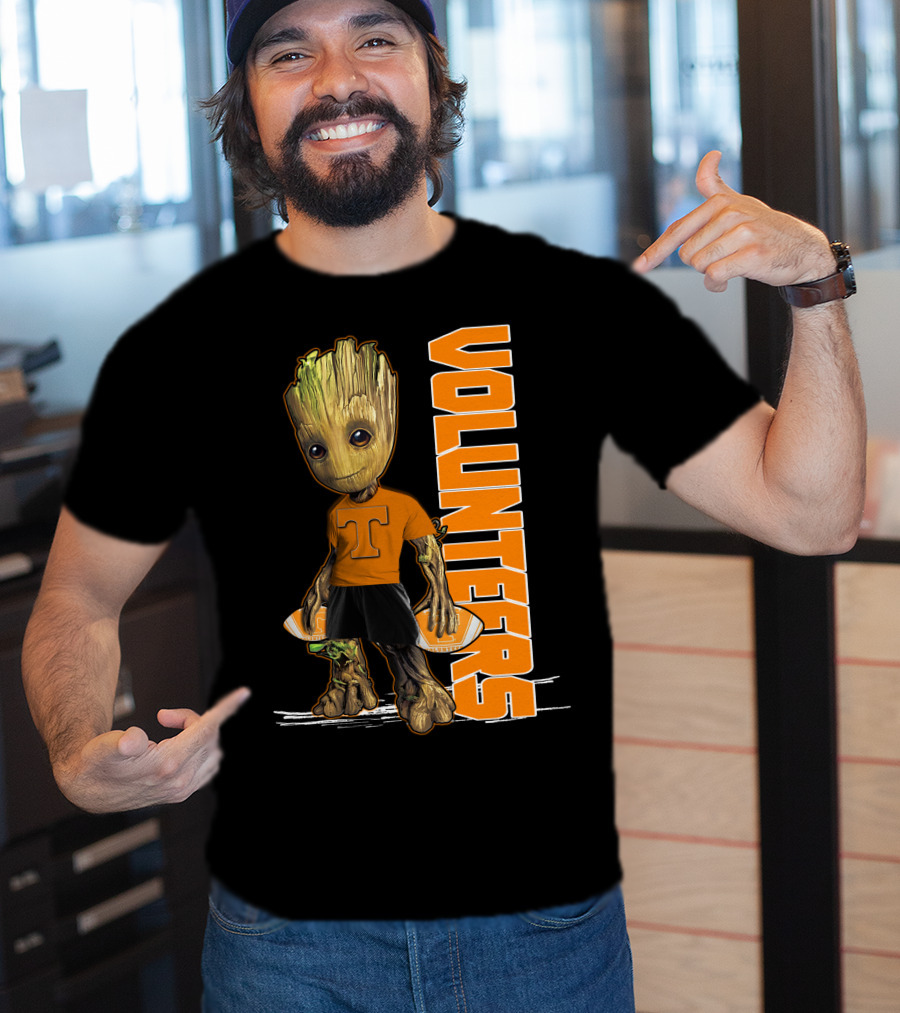 Groot Tennessee Volunteers Football Fan T-Shirt
