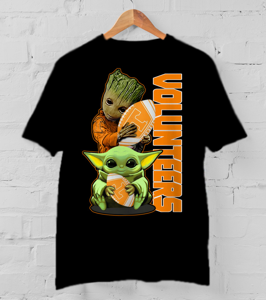 Grzd Volunteers Football Baby Alien Tree Character T-Shirt