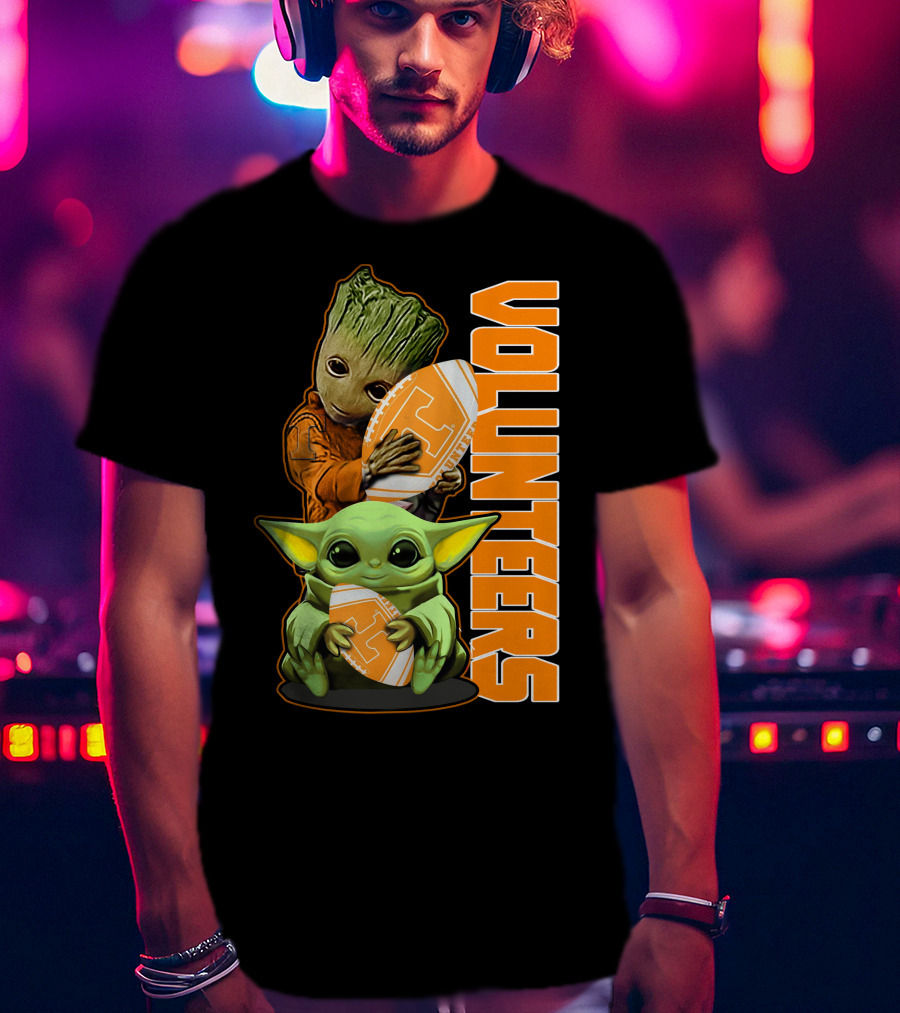 Grzd Volunteers Football Baby Alien Tree Character T-Shirt