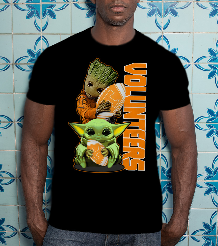 Grzd Volunteers Football Baby Alien Tree Character T-Shirt