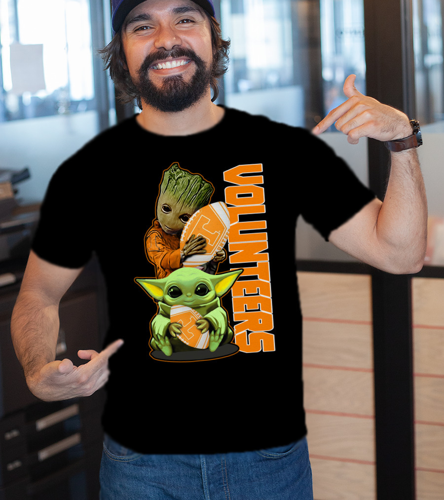 Grzd Volunteers Football Baby Alien Tree Character T-Shirt