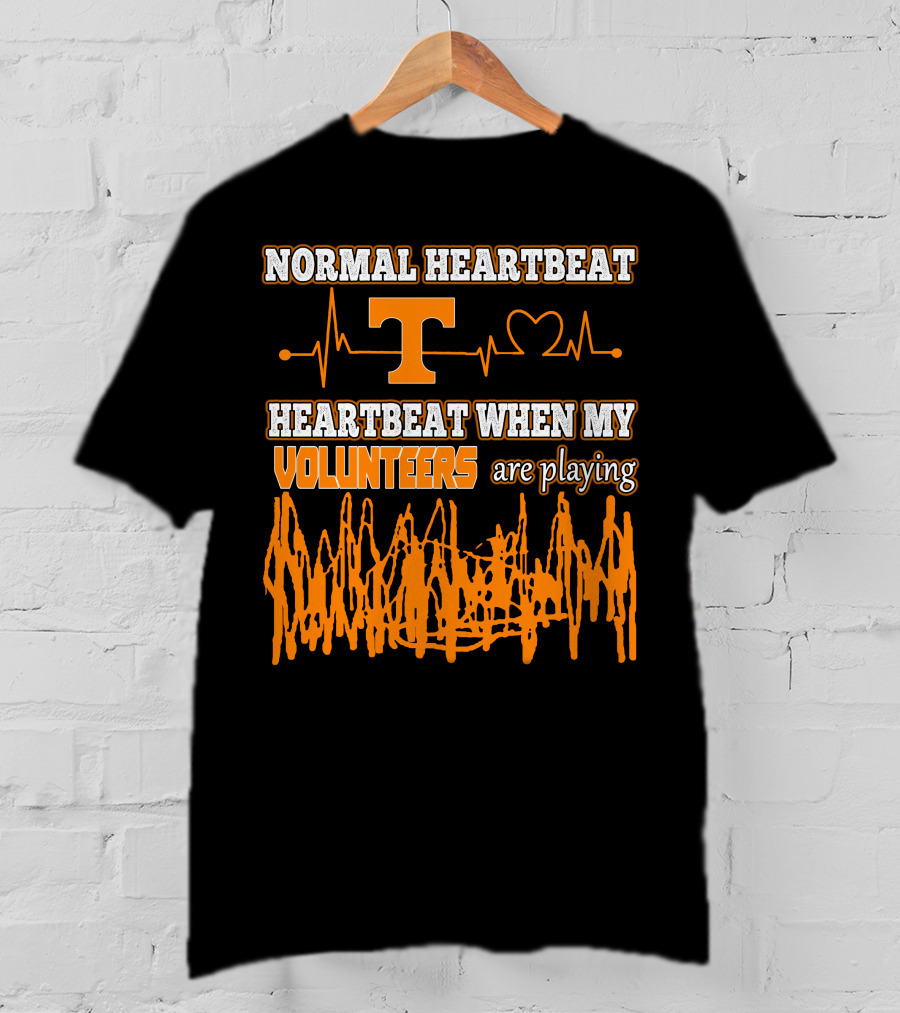 Normal Heartbeat Heartbeat When My Volunteers Are Playing T-Shirt
