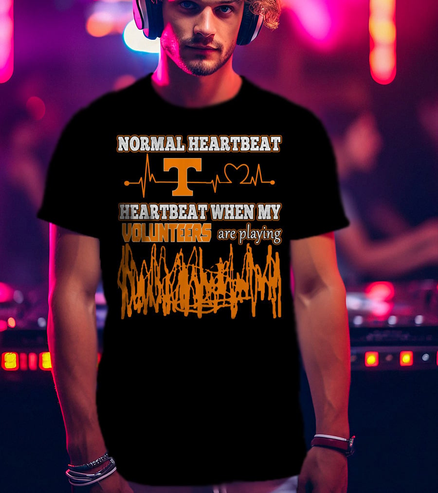 Normal Heartbeat Heartbeat When My Volunteers Are Playing T-Shirt