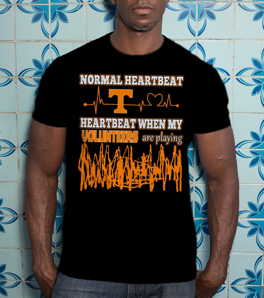 Normal Heartbeat Heartbeat When My Volunteers Are Playing T-Shirt