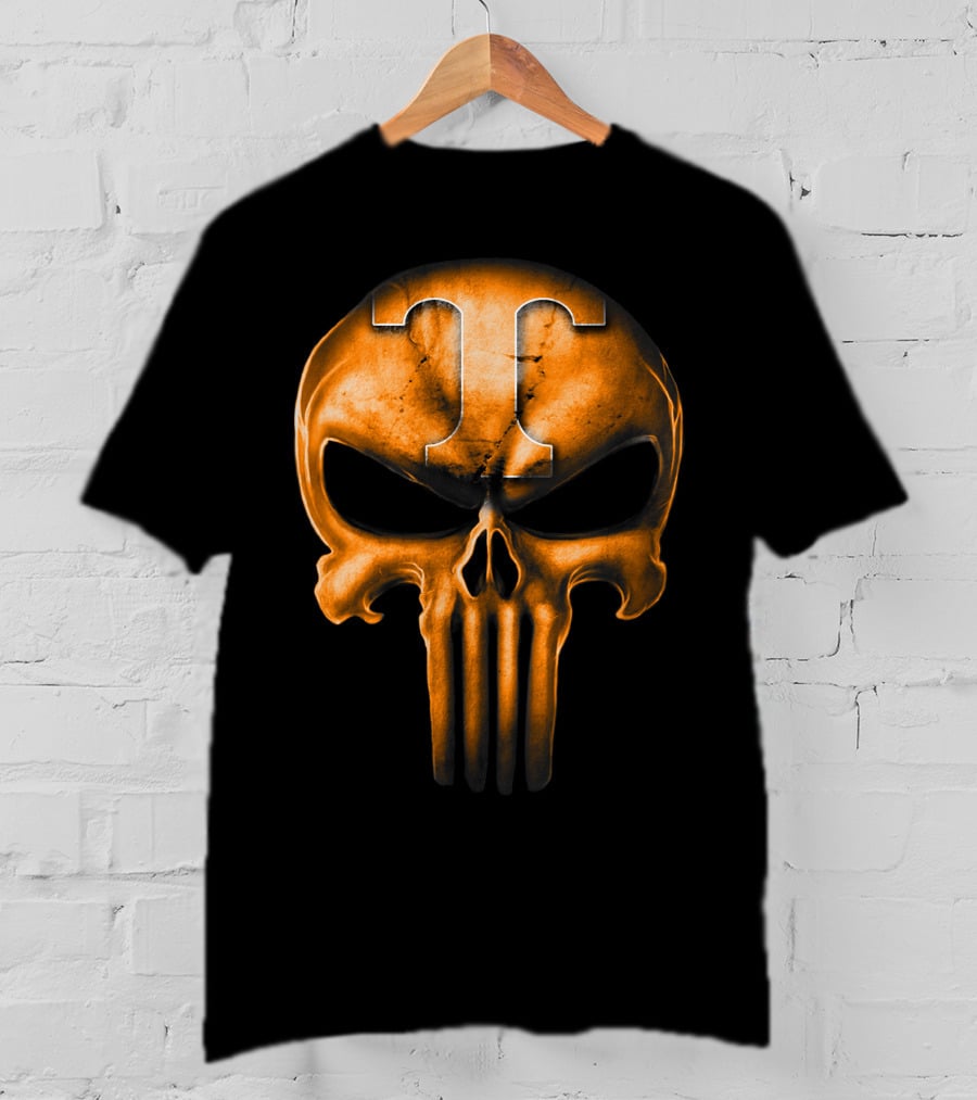 Skull T Logo Tennessee Volunteers T-Shirt