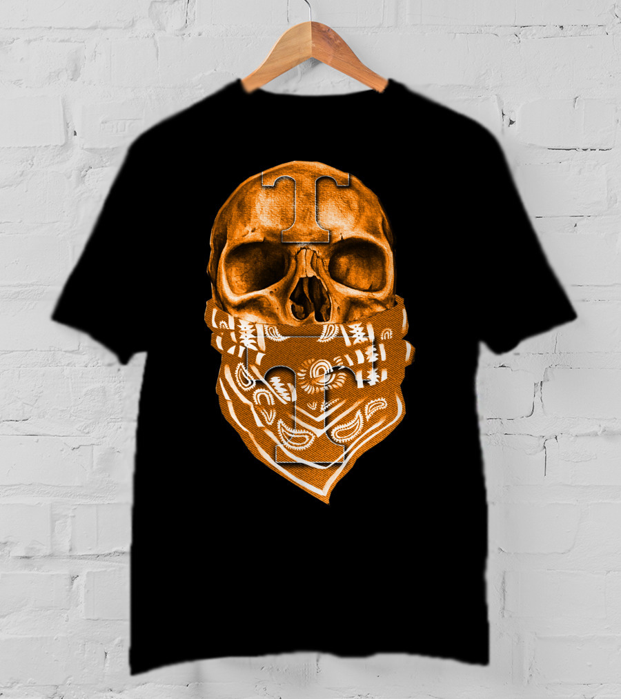 Tennessee Volunteers Skull Bandana T-Shirt
