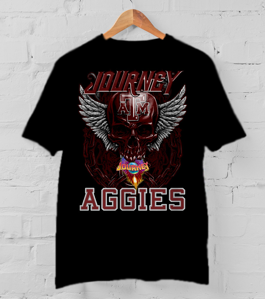 Journey Texas A&M Aggies Skull Wings T-Shirt