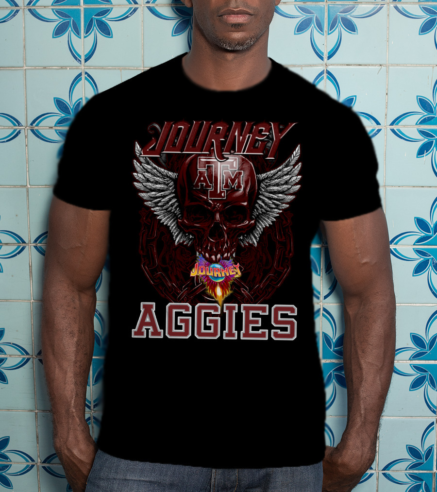 Journey Texas A&M Aggies Skull Wings T-Shirt